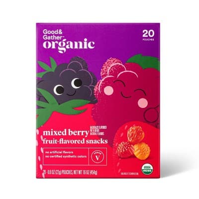 Good & Gather Organic Mixed Berry Fruit-Flavored Snacks
