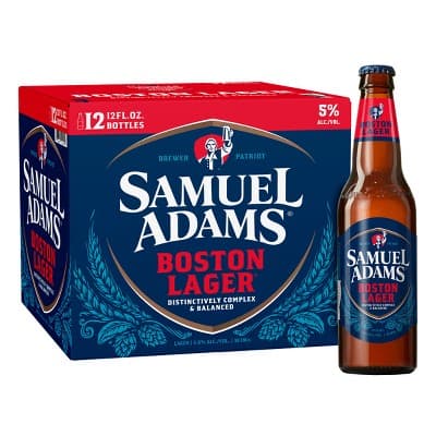 Samuel Adams Beer Boston Lager Bottles