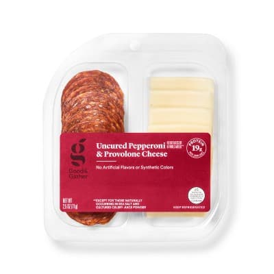 Uncured Pepperoni And Provolone Cheese Snacker - Good &#38; Gather&#8482;
