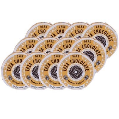Taza Chocolate Spiked Eggnog Dark Chocolate Disk