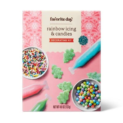 Holiday Rainbow Icing & Candies Decorating Kit - Favorite Day™