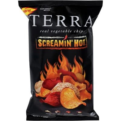 Terra Screamin' Hot Delicious Real Vegetable Chips