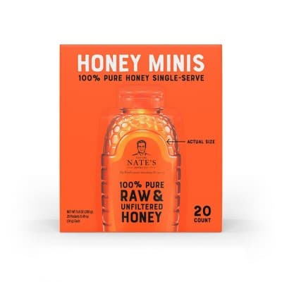 Nature Nate&#39;S 100% Pure Raw And Unfiltered Honey Mini Packets