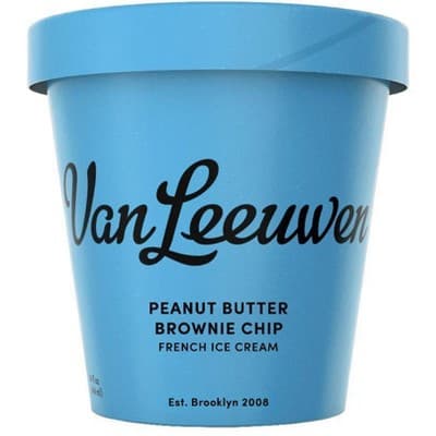 Van Leeuwen Peanut Butter Brownie Chip French Ice Cream