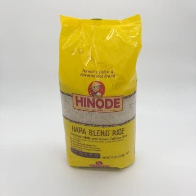 Hinode Hapa Blend Enriched White And Brown Calrose Rice