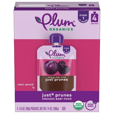 Plum Organics Just Prunes Baby Food Pouch