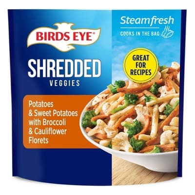 Birds Eye Steamfresh Shredded Swt Potatoes Cauliflower Seasoned