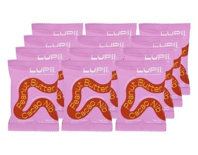 Lupii Peanut Butter Cacao Nib Bean Powered Bar - 12 Bars
