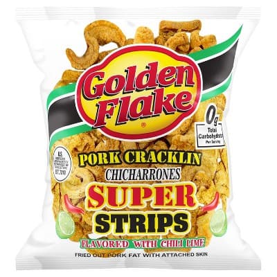 Golden Flake Chili Lime Super Strips Fried Pork Skins