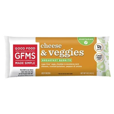 Good Food Made Simple Breakfast  Burrito Cheese, Veggie & Egg