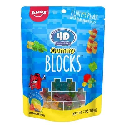 Amos 4D Gummy Blocks Candy