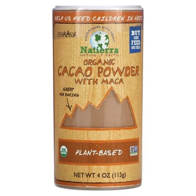 Natierra Organic Cacao Powder Shaker With Maca