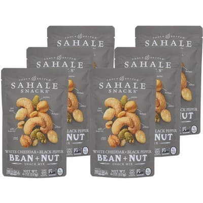 Sahale Snacks White Cheddar Black Pepper Bean & Nut Snack Mix