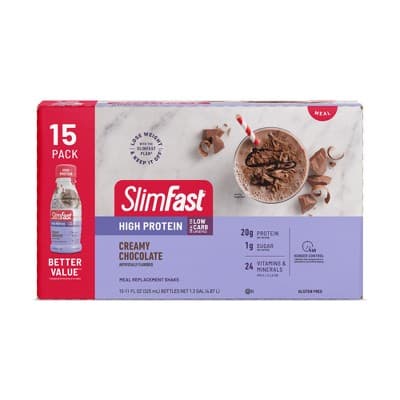 Slimfast Advanced Nutrition High Protein Meal Replacement Shakes - Creamy Chocolate 