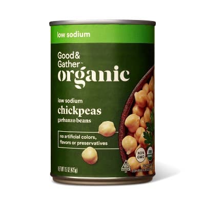 Organic Low Sodium Chickpeas Garbanzo Beans - Good &#38; Gather&#8482;