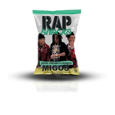 Rap Snacks Sour Cream With Ranch Potato Chips - Migos &#8211;