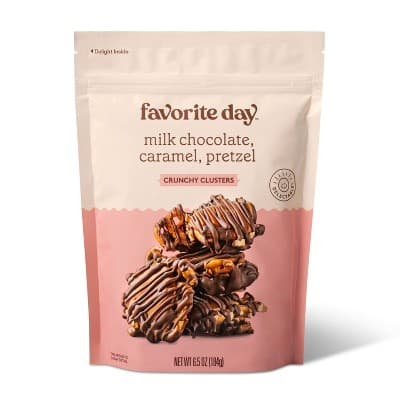 Favorite Day Milk Chocolate, Caramel, Pretzel Crunchy Clusters