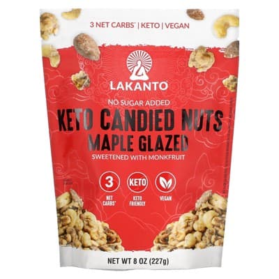 Lakanto Keto Candied Nuts, Maple Glazed