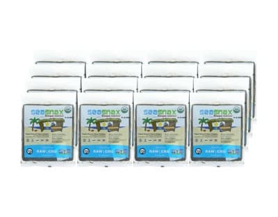 Seasnax Raw Organic Seaweed Snack