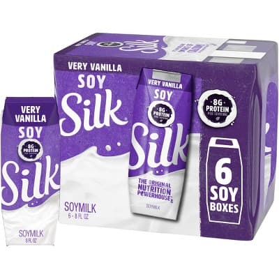 Silk Shelf-Stable Very Vanilla Soy Milk - Oz Boxes