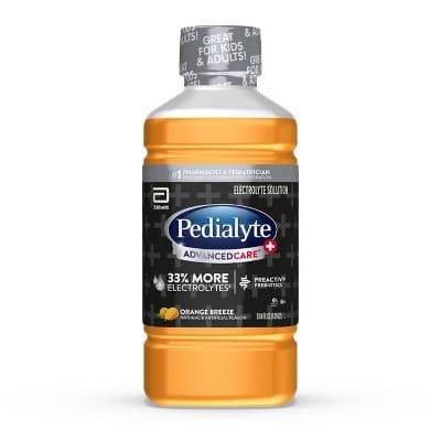 Pedialyte Advancedcare Plus Electrolyte Solution, Orange Breeze, Oz