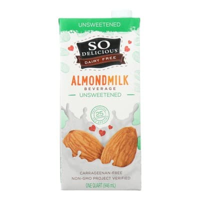 So Delicious Unsweetened Dairy Free Almond Milk Beverage