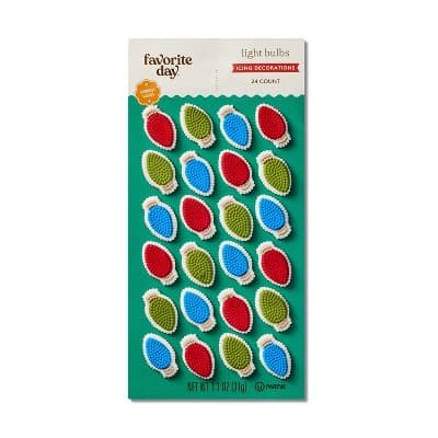 Holiday Light Bulbs Icing Decorations - Favorite Day&#8482;