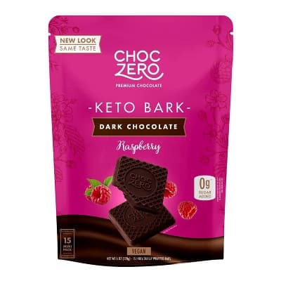 Choc Zero Dark Chocolate Raspberry Keto Bark