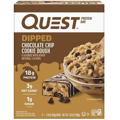 Quest Protein Bar, Chocolate Chip Cookie Dough Flavor