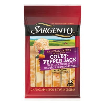 Sargento Natural Colby-Pepper Jack Cheese Sticks