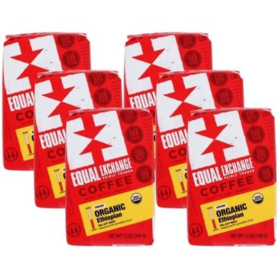 Equal Exchange Organic Ethiopian Medium Roast Ground Coffee