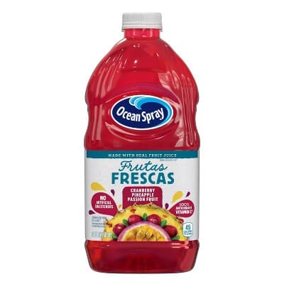 Ocean Spray Frutas Frescas Cranberry, Pineapple, Passion Fruit Flavored Juice Drink