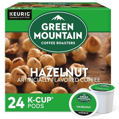  Green Mountain Coffee Hazelnut Keurig K-Cup Coffee Pods Flavored Coffee Light Roast