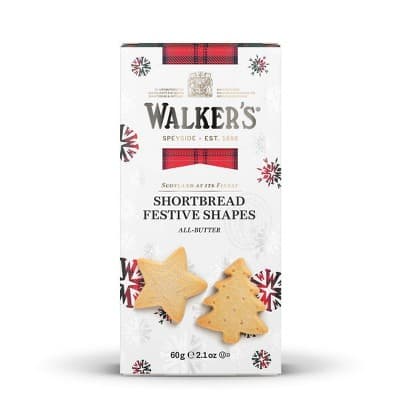 Walkers Festive Shapes Pure Butter Shortbread