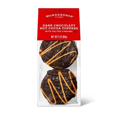 Dark Chocolate Sea Salt Caramel Drizzle Hot Cocoa Toppers - Wondershop&#8482;