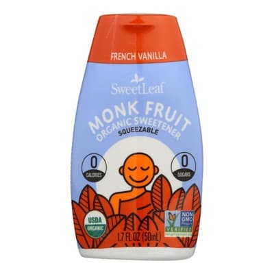 Sweetleaf French Vanilla Squeezable Monk Fruit Organic Sweetener