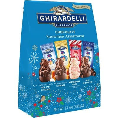 Ghirardelli Christmas Snowmen Assortment Xl Bag