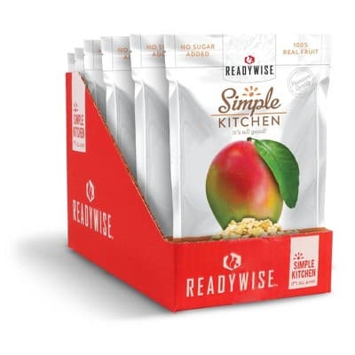 Readywise Gluten Free Vegan Simple Kitchen Mango Freeze-Dried Fruit