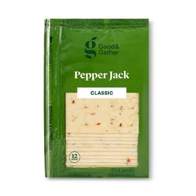 Pepper Jack Deli Sliced Cheese  Good &#38; Gather&#8482;