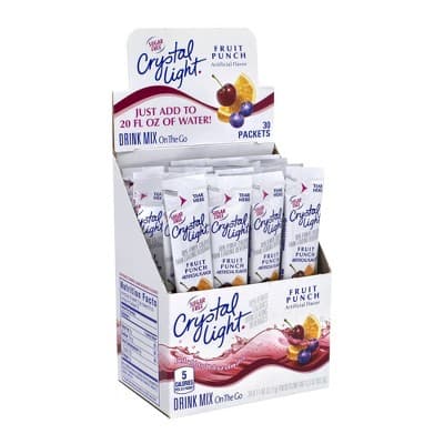 Crystal Light On-The-Go Sugar-Free Fruit Punch Drink Mix