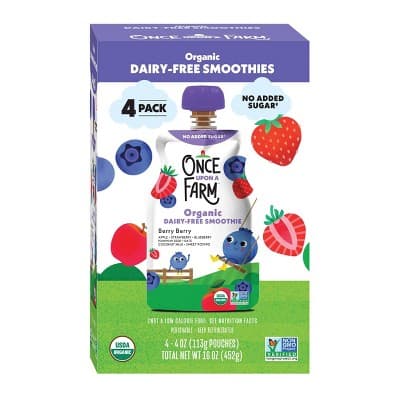 Once Upon A Farm Berry Berry Organic Dairy-Free Kids&#39; Smoothie