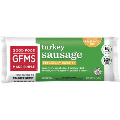 Good Food Made Simple Eggs, Cheese & Turkey Sausage  Breakfast Burrito
