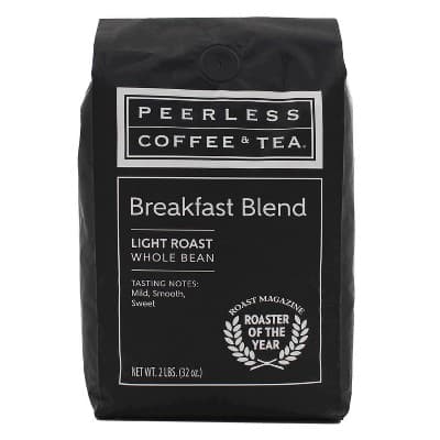 Peerless Breakfast Blend Light Roast Whole Bean Coffee