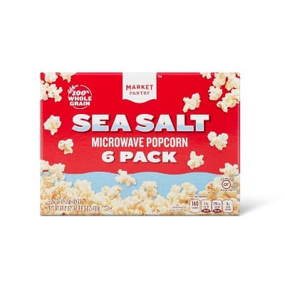 Sea Salt Microwave Popcorn - Market Pantry&#8482;