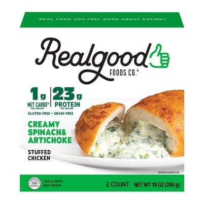 The Real Good Food Company Stuffed Chicken Spinach Artichoke
