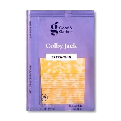 Extra-Thin Colby Jack Deli Sliced Cheese  Good &#38; Gather&#8482;