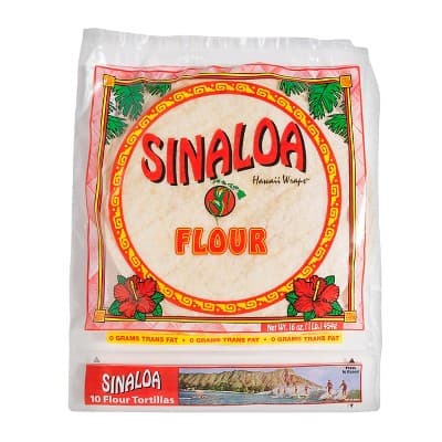 Sinaloa Hawaii Wraps Flour Tortillas