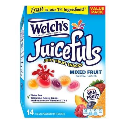 Juicefuls Juicy Fruit Snacks, Mixed Fruit, Value