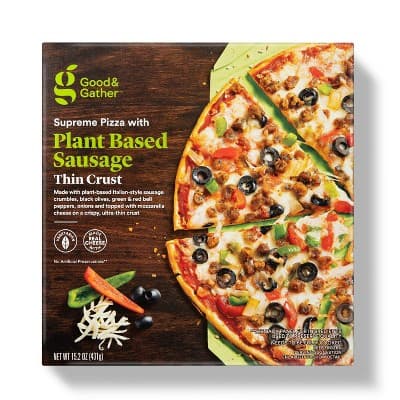  Thin Crust Supreme Pizza With Plant-Based Sausage - Good &#38; Gather&#8482;