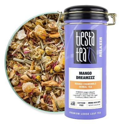 Tiesta Tea Mango Dreamzzz, Herbal Loose Leaf Tea Tin